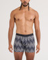 Saxx Quest Boxer Brief Moonrise Black SXBB65F-MOO | Front View | Mens Boxer Briefs | Topdrawers Underwear for Men