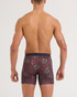 Saxx Vibe Xtra Boxer Brief Smoking Jacket Huckleberry SXVX24F-SJH | Rear View | Mens Boxer Briefs | Topdrawers Underwear for Men