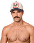 Goorin Bros. Pinstripe Rooster Trucker Mineral Gray 101-4004-GRY05 | Front View | Mens Caps | Topdrawers Apparel for Men