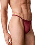 Calvin Klein Sculpt Lace String Thong Established Red - Front View | Mens String Thongs | Topdrawers Underwear for Men