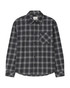 Kuwalla Tee Plannel Shirt Grey KUL-PS103B-0326 | Front View | Mens Long Sleeve Shirts | Topdrawers Clothing for Men