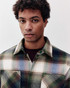 Kuwalla Tee Plaid Overshirt Olive KUL-POS102-0326 | Front View | Mens Long Sleeve Shirts | Topdrawers Clothing for Men