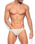 ES Collection Plumetti Mini Brief White UN468 | Front View | Mens Briefs | Topdrawers Underwear for Men