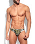 ES Collection Swiss Cow Bikini Brief Khaki UN619 | Front View | Mens Briefs | Topdrawers Underwear for Men