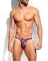ES Collection Magenta Mini Thong Black UN685 | Front View | Mens Thongs | Topdrawers Underwear for Men