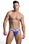 GYM Workout Jockstrap w/ 2" Waistband GYM002 - Royal Blue - Mens Jockstraps - Front View - Topdrawers Underwear for Men