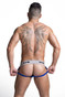 GYM Workout Jockstrap w/ 2" Waistband GYM002 - Royal Blue - Mens Jockstraps - Rear View - Topdrawers Underwear for Men