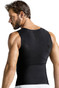 700 Black - Leo Max/Force Body Shaper 035000 - Rear View - Topdrawers Underwear for Men