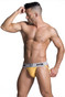 GYM Workout Jockstrap w/ 2" Waistband GYM002 - Yellow - Mens Jockstraps - Side View - Topdrawers Underwear for Men