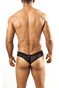 Black Lace - Joe Snyder Mini Cheek Thong JS22 - Rear View - Topdrawers Underwear for Men