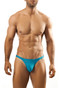 Turquoise Blue - Joe Snyder Thong JS03 - Front View - Topdrawers Underwear for Men