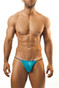 Turquoise Blue - Joe Snyder G-String JS02 - Front View - Topdrawers Underwear for Men
