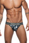 Addicted Camo Mesh Push Up Jock AD700P-1-17M0 Camouflage Grey - Men Jockstraps -  Front View - Topdrawers Underwear for Men