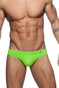 Addicted Basic AD Swim Brief ADS097 - 07 Lemon Green - Mens Swim Bikini Briefs - Front View - Topdrawers Swimwear for Men Addicted Basic AD Swim Brief ADS097 - 07 Lemon Green - Mens Swim Bikini Briefs - Front View - Topdrawers Swimwear for Men