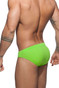 Addicted Basic AD Swim Brief ADS097 - 07 Lemon Green - Mens Swim Bikini Briefs - Rear View - Topdrawers Swimwear for Men Addicted Basic AD Swim Brief ADS097 - 07 Lemon Green - Mens Swim Bikini Briefs - Rear View - Topdrawers Swimwear for Men