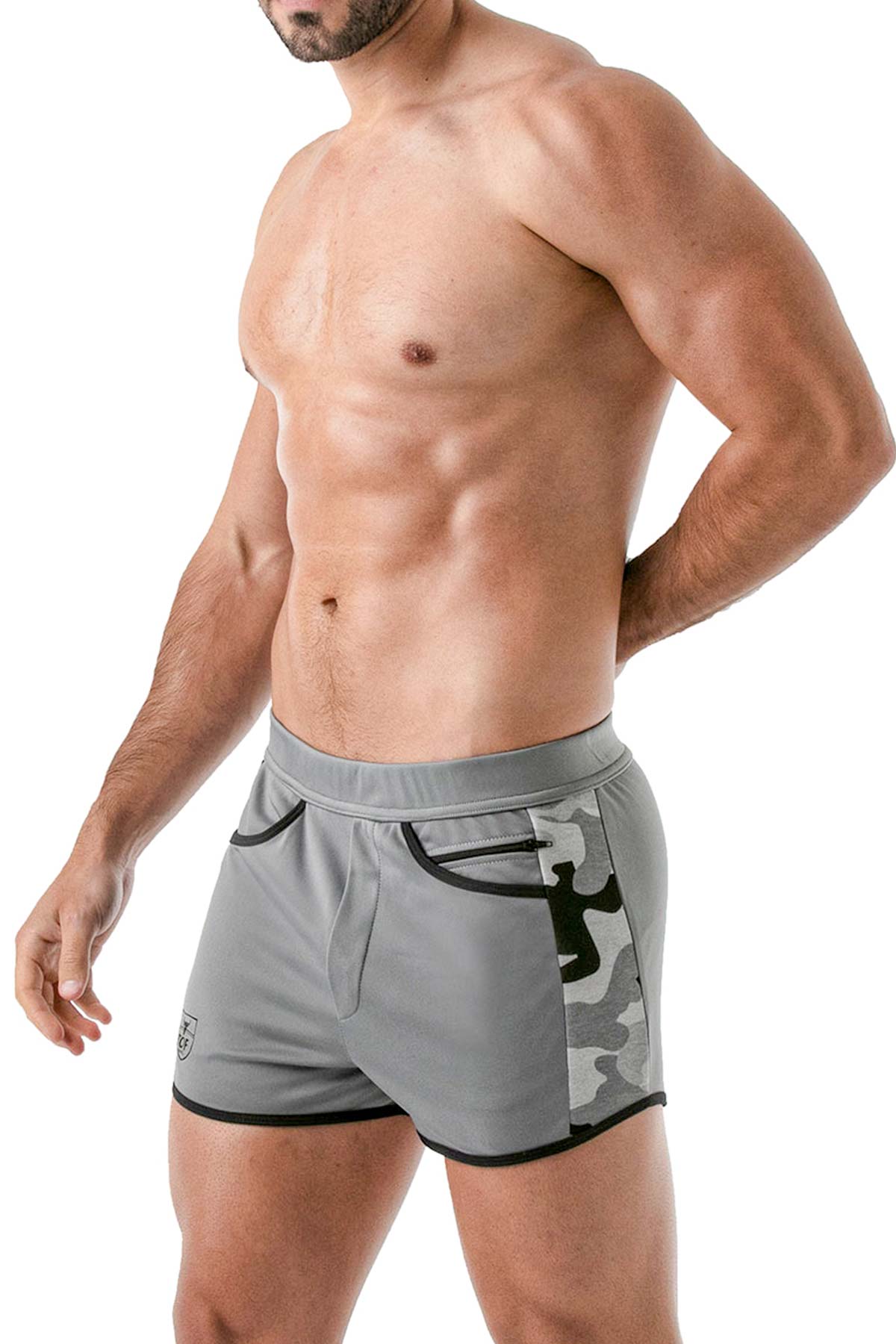 Camo gym shorts mens Clearance