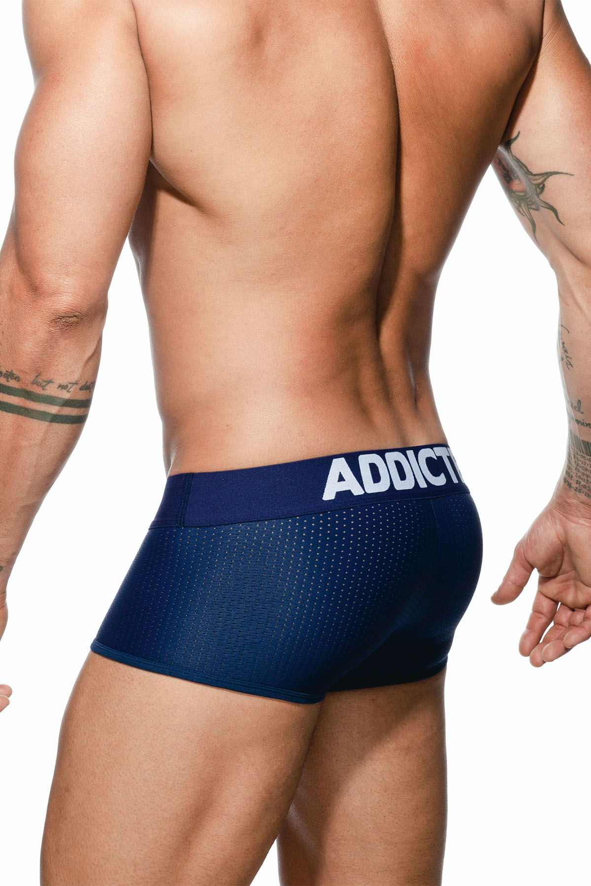 Addicted AD2136 Double Stripe Cotton Trunk Surf Blue - ADDICTED