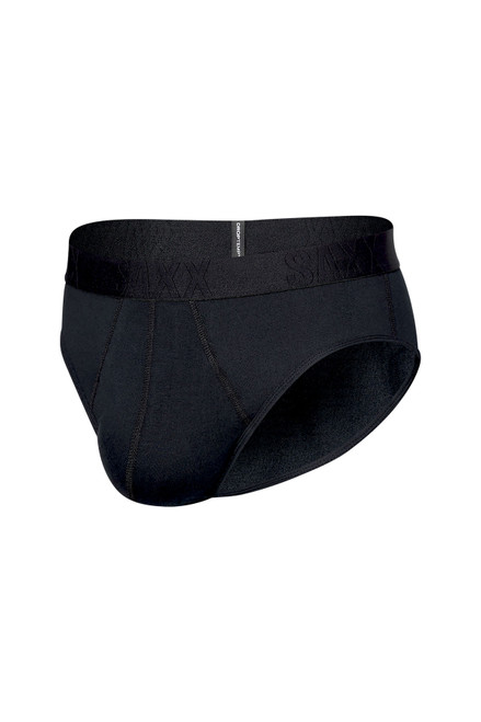 Saxx DropTemp Cooling Cotton Brief w/ Fly | Black SXBR44-BLK