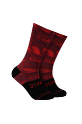 2UNDR Flex Crew Sock | Red Storm | 2U81PS-398  - Mens Socks - Front View - Topdrawers Underwear for Men
