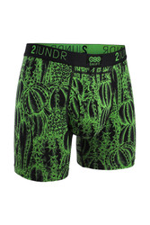 2UNDR Eco Shift Boxer Brief | Cacti | 2U22BB-333  - Mens Trunk Boxer Briefs - Front View - Topdrawers Underwear for Men
