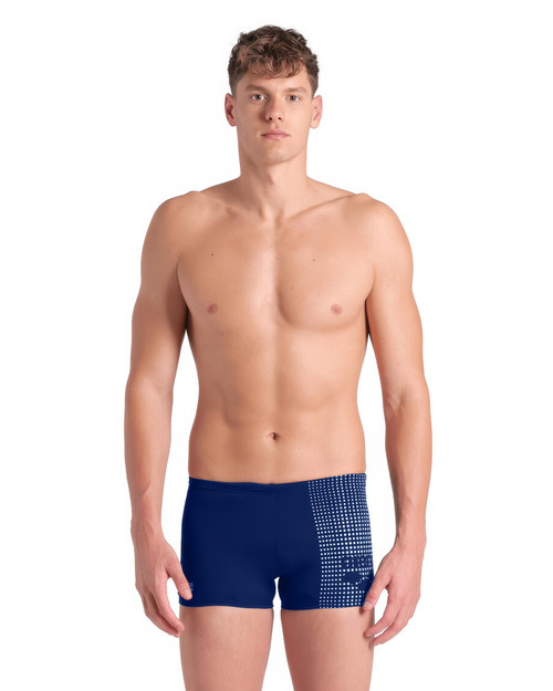 Arena Foggy Dots Swim Short Trunk | Navy/White | Mens Swim Boxers ...