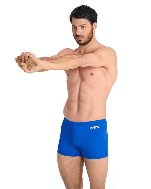 Arena Team Swim Short Trunk Solid | Royal/White | Mens Swim Boxers ...