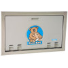 Koala Kare KB100-ST - Horizontal Recess Mounted Baby Changing Station with Stainless Steel Flange