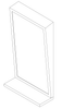 ASI 0537 - Fixed Tilt Mirror with Shelf ASI 0537 - Fixed Tilt Mirror with Shelf