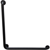 Matte Black 1 1/2″ Diameter - 30" x 30" L-Shaped Grab Bar (Knurled Grip)