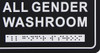 Frost 965-BLK - Male and Female Washroom Sign with Braille