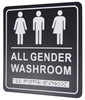 Frost 965-BLK - Male and Female Washroom Sign with Braille