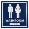 Frost 965 - Male and Female Washroom Sign with Braille Emboss