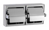 Bobrick B-6999 - 2 Roll Toilet Dispenser with Hoods (Bright)