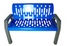 Frost 2040 - Stream 4' Steel Outdoor Bench - Blue