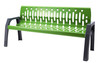 Frost 2060 - Stream 6' Steel Outdoor Bench - Green Frost 2060 - Stream 6' Steel Outdoor Bench - Green