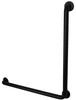 Frost 1003-BLK-30X30 - Matte Black Smooth Finish L-Shaped Grab Bar - 30"x30" (1.5" Diametre)