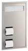 Bobrick B-3471 - ClassicSeries Partition Mounted Seat-Cover Dispenser and Toilet Tissue Dispenser