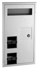 Bobrick B-3571 - ClassicSeries Partition-Mounted Seat-Cover Dispenser Sanitary Napkin Disposal and Toilet Tissue Dispenser