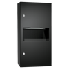 ASI 64623-9-41PC - Matte Black Paper Towel Dispenser & Waste Receptacle - 2.2 gal. ASI 64623-9-41PC - Matte Black Paper Towel Dispenser & Waste Receptacle - 2.2 gal.