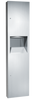 ASI 64676-2 - Semi-Recessed Paper Towel Dispenser & 7 gal. Waste Receptacle ASI 64676-2 - Semi-Recessed Paper Towel Dispenser & 7 gal. Waste Receptacle