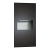 ASI 64623-41 - Piatto Matte Black Recessed Paper Towel Dispenser & Waste Receptacle