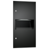 ASI 64623-41PC - Matte Black Recessed Paper Towel Dispenser & Waste Receptacle - 2.2 gal.