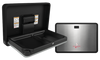 ASI 9024-41 - Surface Mounted Black Plastic with Stainless Steel Door Horizontal Baby Changing Station