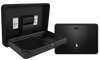 ASI 9026-41 - Surface Mounted Black Plastic with Black Stainless Steel Door Horizontal Baby Changing Station