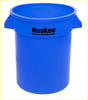 Continental 2000BL – Huskee Blue Round Plastic Trash Can – 20 Gallon