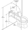 Bobrick B-4998 / B-4998.99 - 1-1/4" Diameter Swing Up Grab Bar