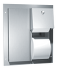 ASI 0032 - Dual Access Partition Mounted Dual Roll Toilet Tissue Dispenser