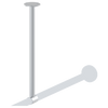 ASI 1224-C18 - Shower Rod Ceiling Support