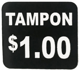 Frost 607-510 One Dollar - $1 Decal for Tampon Vendor