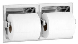 Bobrick B-6977 - 2 Roll Toilet Dispenser with Clamp (Satin)